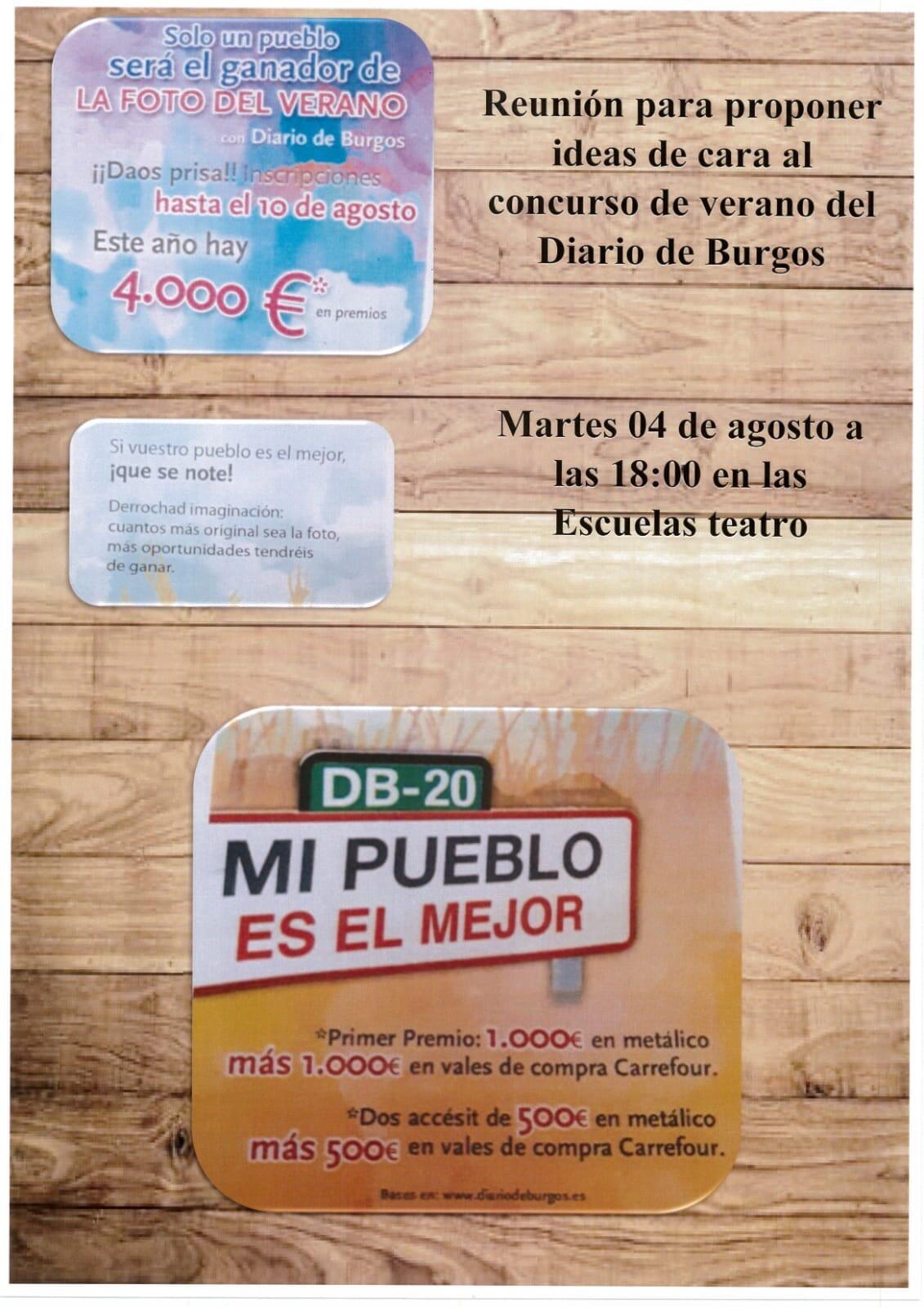 Reunión: IDEAS PARA CONCURSO DEL “Diario de Burgos”