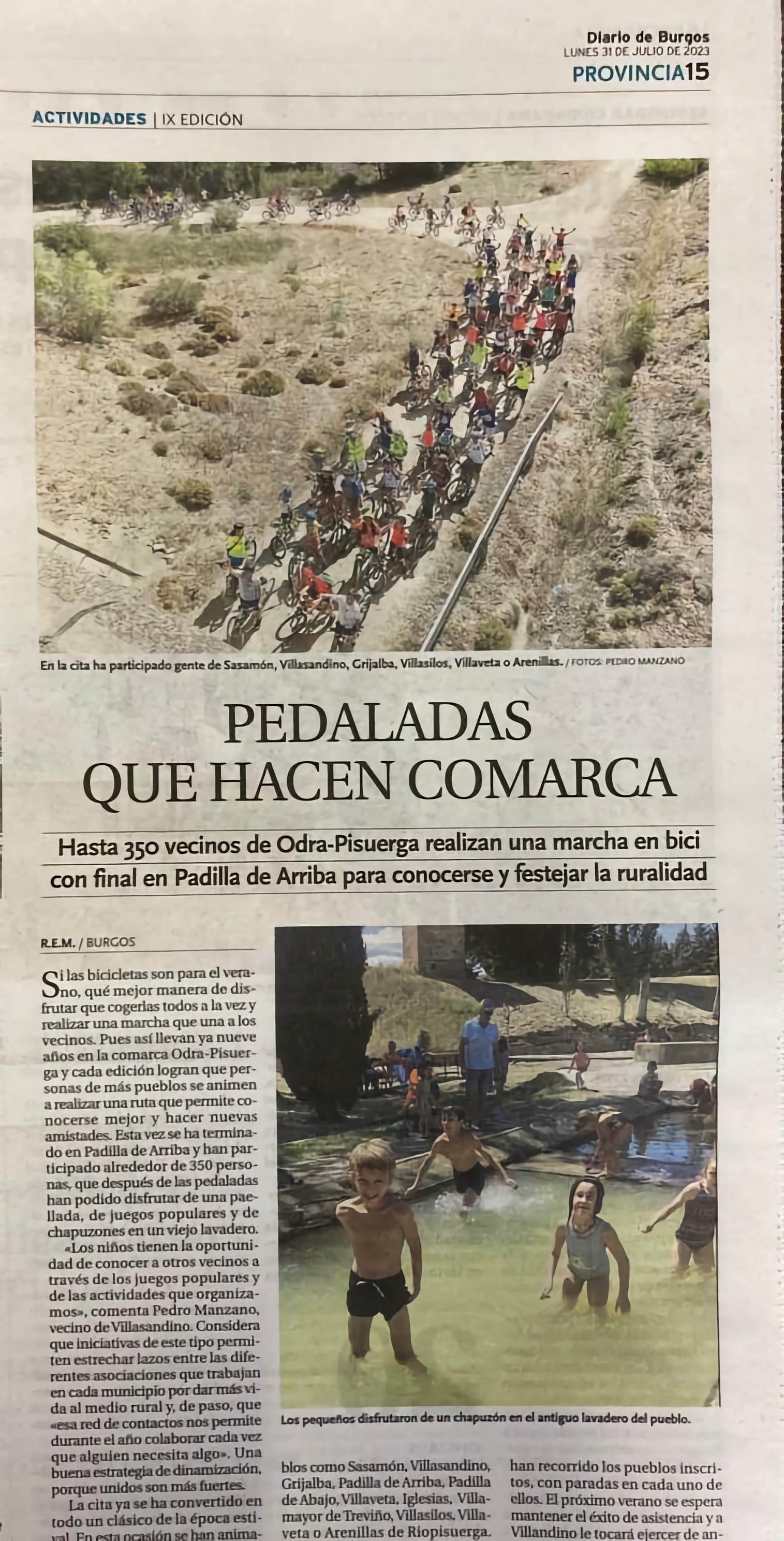 Actividad recogida en la prensa local